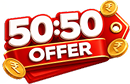 50:50 payment offer
